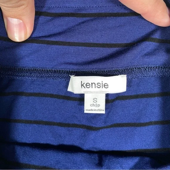 NWT Kensie Women's Skirt Blue/ Black Stripe size Small Boho Hippie Spring - Picture 4 of 10